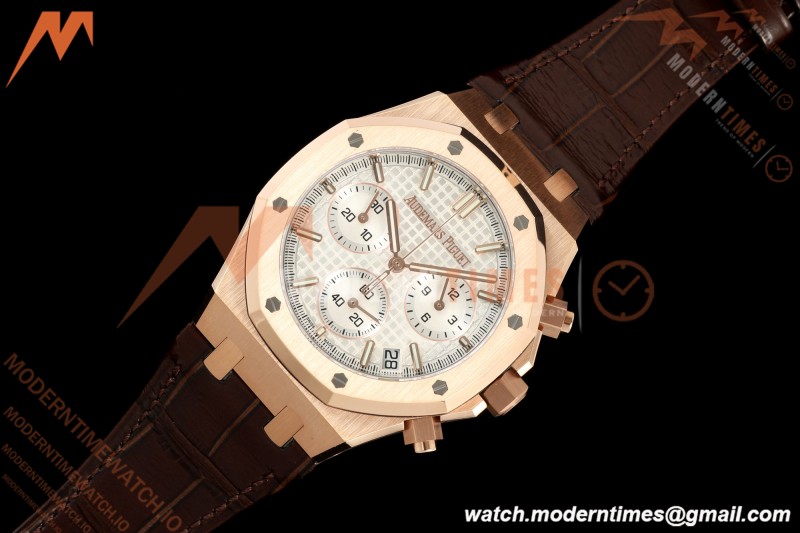 Audemars Piguet - Royal Oak 26240OR Gain Weight 41mm RG/LE White SWF Dial DDF DD4401