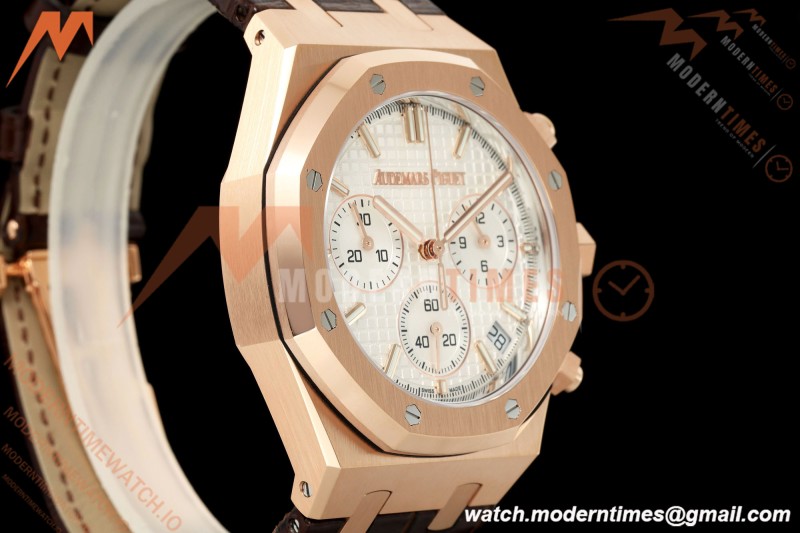 Audemars Piguet - Royal Oak 26240OR Gain Weight 41mm RG/LE White SWF Dial DDF DD4401