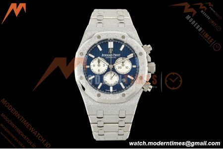 Audemars Piguet - Royal Oak Chrono 26331BC 41mm Frosted SS/SS Blue APSF A2385