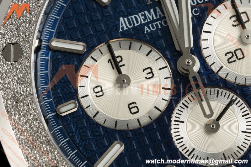 Audemars Piguet - Royal Oak Chrono 26331BC 41mm Frosted SS/SS Blue APSF A2385