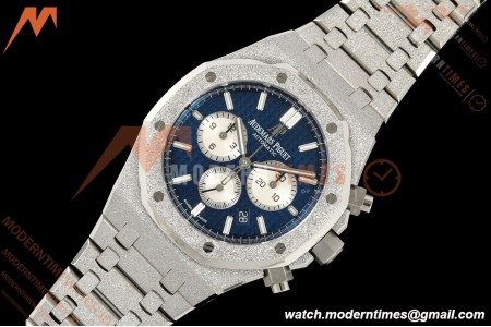 Audemars Piguet - Royal Oak Chrono 26331BC 41mm Frosted SS/SS Blue APSF A2385