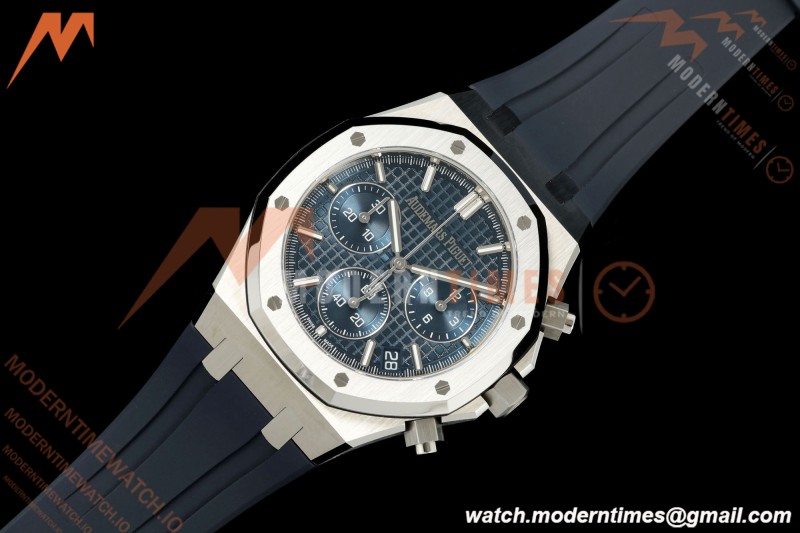 Audemars Piguet - Royal Oak 26240ST 50th Anniversary 41mm SS/RU Blue SWF Dial DDF DD4401