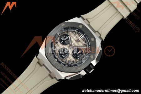 Audemars Piguet - Royal Oak Offshore 26420SO  43mm SS/CER/RU Smk/Blk DDF DD4401 | 오데마 피게 - 로열 오크 오프쇼어 26420SO 43mm SS/CER/RU 스모크 블랙/블랙 DDF DD4401