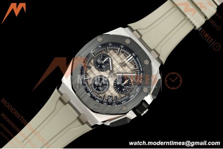 Audemars Piguet - Royal Oak Offshore 26420SO  43mm SS/CER/RU Smk/Blk DDF DD4401 | 오데마 피게 - 로열 오크 오프쇼어 26420SO 43mm SS/CER/RU 스모크 블랙/블랙 DDF DD4401