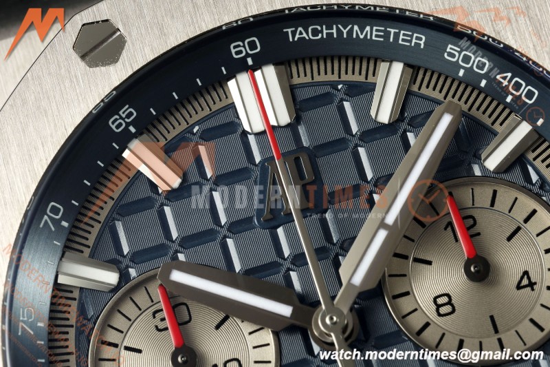 Audemars Piguet - Royal Oak Offshore 26420TI 43mm TI/RU Blu/Silv DDF DD4401