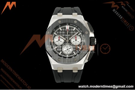Audemars Piguet - Royal Oak Offshore 26420SO 43mm SS/CER/RU Blk/Silv DDF DD4401 | 오데마 피게 - 로열 오크 오프쇼어 26420SO 43mm SS/CER/RU 블랙/실버 DDF DD4401