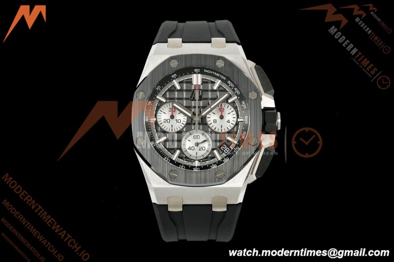 Audemars Piguet - Royal Oak Offshore 26420SO 43mm SS/CER/RU Blk/Silv DDF DD4401 | 오데마 피게 - 로열 오크 오프쇼어 26420SO 43mm SS/CER/RU 블랙/실버 DDF DD4401
