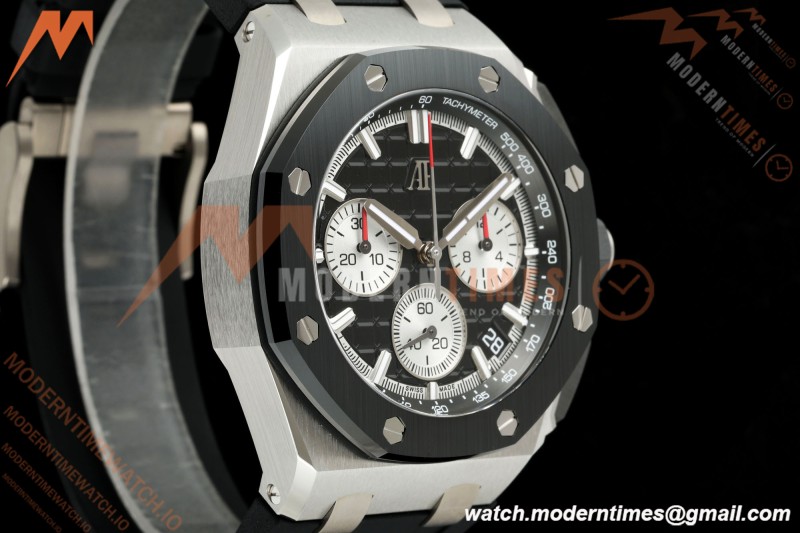 Audemars Piguet - Royal Oak Offshore 26420SO 43mm SS/CER/RU Blk/Silv DDF DD4401 | 오데마 피게 - 로열 오크 오프쇼어 26420SO 43mm SS/CER/RU 블랙/실버 DDF DD4401