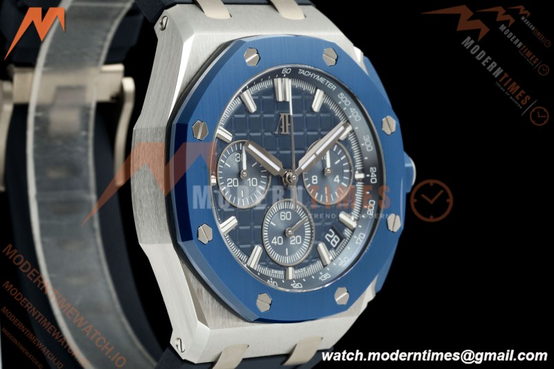 Audemars Piguet - Royal Oak Offshore 26420SO 43mm SS/CER/RU Blu/Silv DDF DD4401