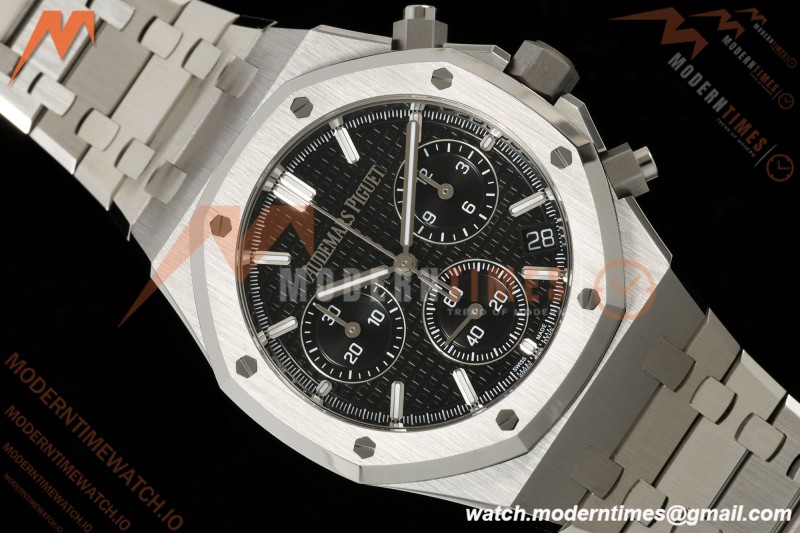 Audemars Piguet - Royal Oak 26240ST 41mm SS/SS Black Dial ZF DD4401 Free Sprung