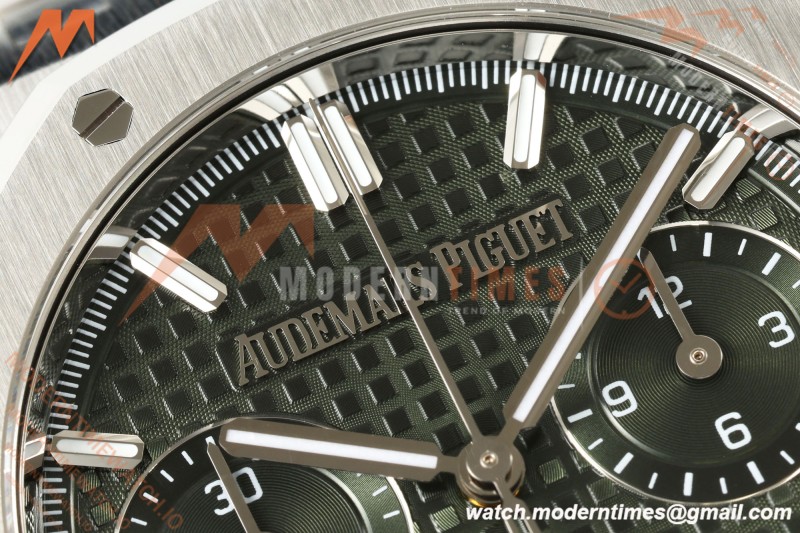 Audemars Piguet - Royal Oak 26240ST 41mm SS/SS Green Dial ZF DD4401 Free Sprung