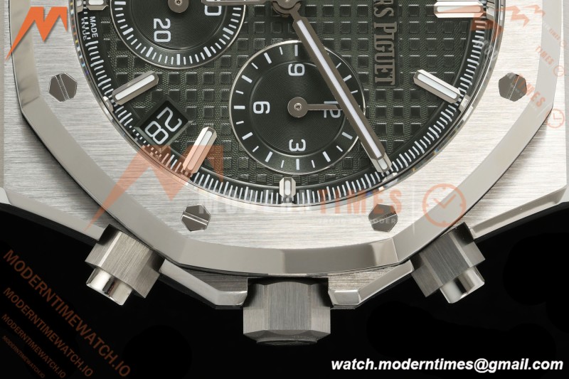 Audemars Piguet - Royal Oak 26240ST 41mm SS/SS Green Dial ZF DD4401 Free Sprung