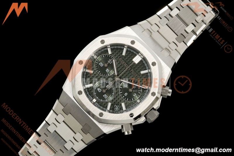 Audemars Piguet - Royal Oak 26240ST 41mm SS/SS Green Dial ZF DD4401 Free Sprung
