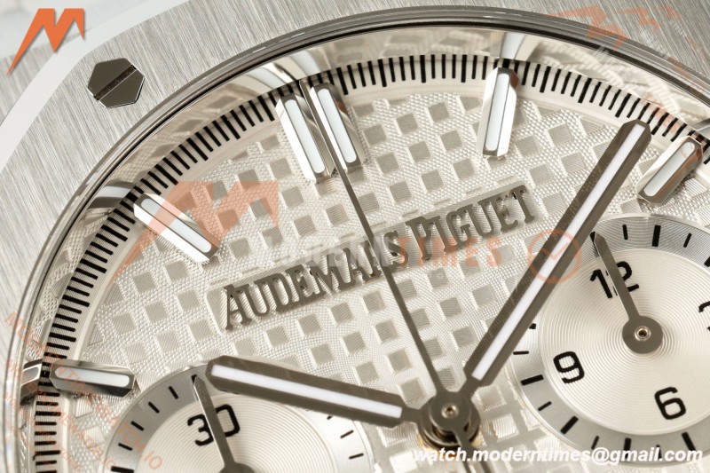 Audemars Piguet - Royal Oak 26240ST 41mm SS/SS White Dial ZF DD4401 Free Sprung