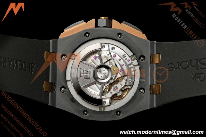 Audemars Piguet - AP ROO Chronograph 26405NR 44mm CER/RG/RU Ombre Brown/Wht JF A3126