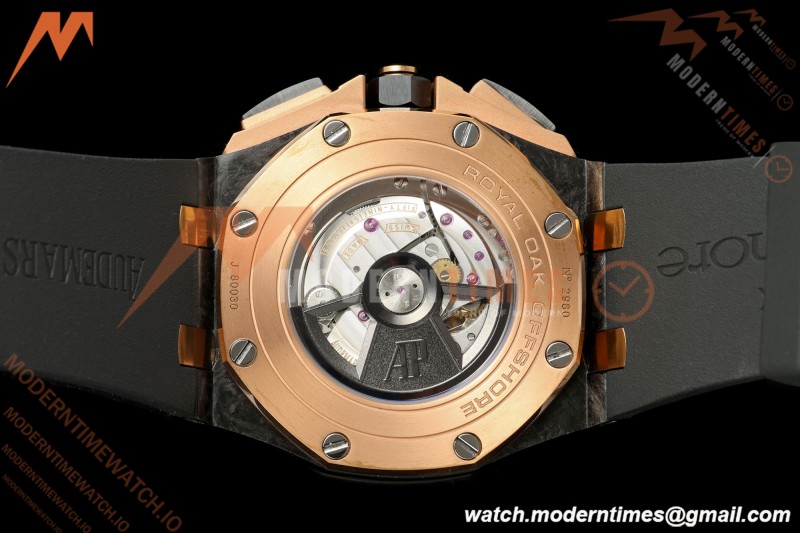 Audemars Piguet - AP ROO Chronograph 26406FR 44mm CER/RG/RU Black JF A3126