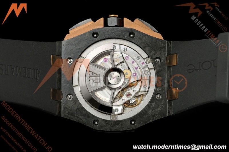 Audemars Piguet - AP ROO Chronograph 26406FR 44mm CER/RG/RU Black JF A3126