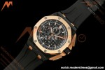 Audemars Piguet - AP ROO Chronograph 26406FR 44mm CER/RG/RU Black JF A3126