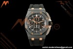 Audemars Piguet - AP ROO Chronograph 26405CE 44mm Black CER/RG/RU Blk/Stk JF A3126