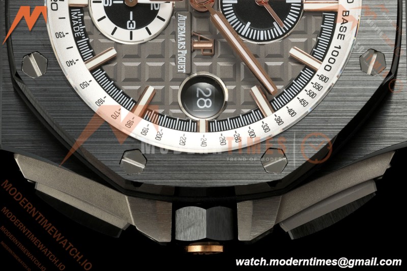Audemars Piguet - AP ROO Chronograph 26415CE 44mm CER/CER/RU Gry/Blk JF A3126