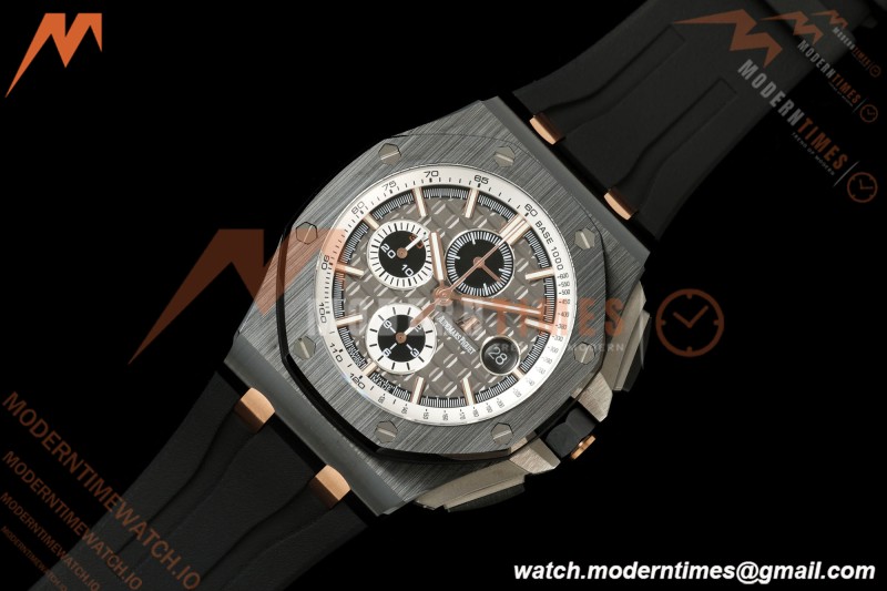 Audemars Piguet - AP ROO Chronograph 26415CE 44mm CER/CER/RU Gry/Blk JF A3126
