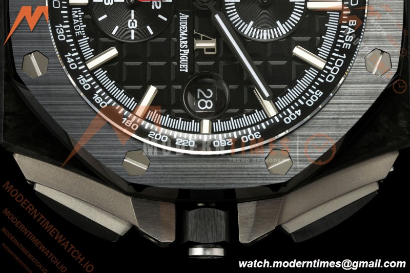 Audemars Piguet - AP ROO Chronograph 26400AU 44mm CER/CER/RU Black JF A3126
