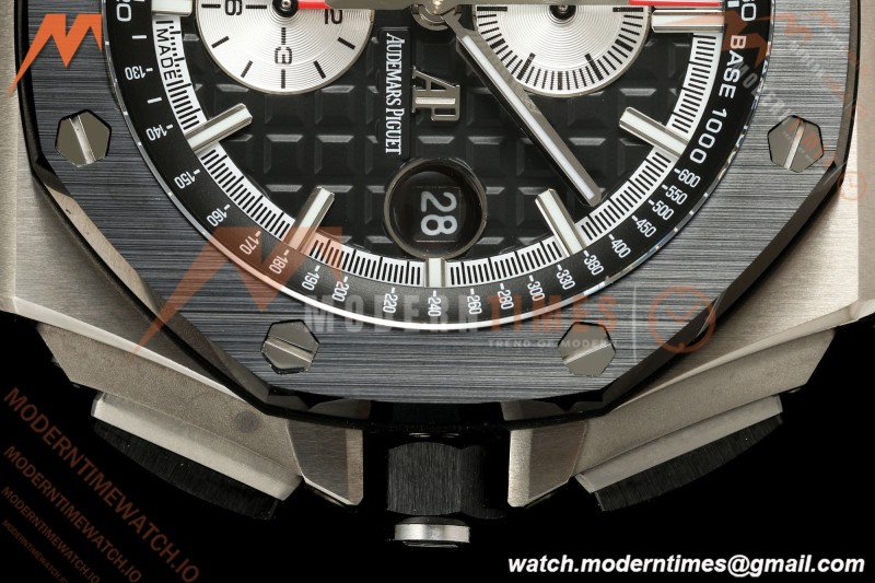 Audemars Piguet - AP ROO Chronograph 26400IO 44mm CER/SS/RU Black/Silver JF A3126