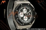 Audemars Piguet - AP ROO Chronograph 26400IO 44mm CER/SS/RU Black/Silver JF A3126
