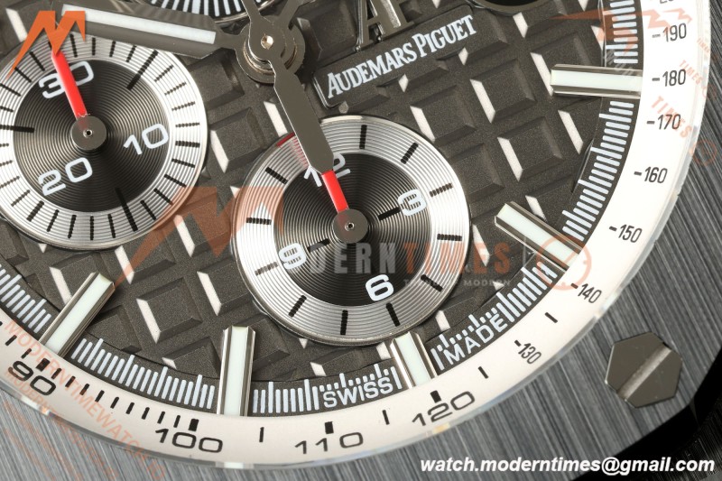 Audemars Piguet - AP ROO Chronograph 26405CE 44mm Black CER/RU Gray JF A3126