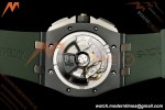 Audemars Piguet - AP ROO Chronograph 26405CE 44mm Green CER/RU Grn/Num JF A3126