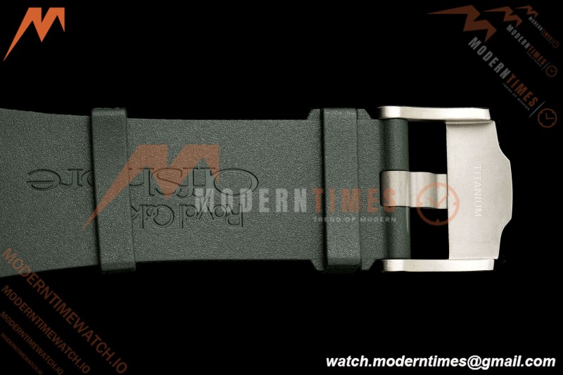 Audemars Piguet - AP ROO Chronograph 26405CE 44mm Green CER/RU Grn/Num JF A3126