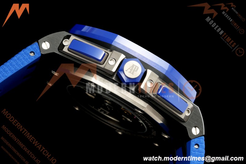 Audemars Piguet - AP ROO Chronograph 26405CE 44mm Blue CER/RU Blu/Num JF A3126
