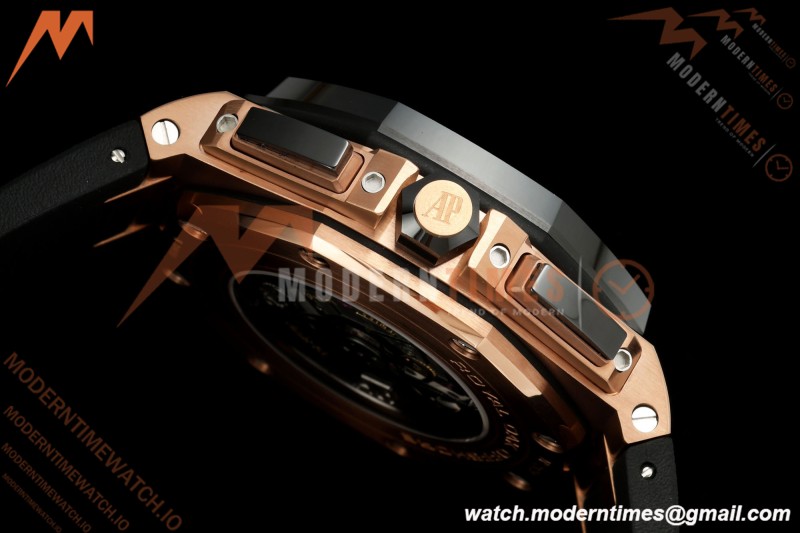 Audemars Piguet - AP ROO Chronograph 26416RO 44mm RG/CER/RU Gry/Blk JF A3126