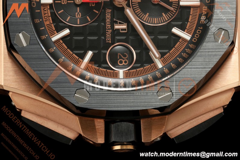 Audemars Piguet - AP ROO Chronograph 26401RO 44mm RG/CER/RU Black JF A3126