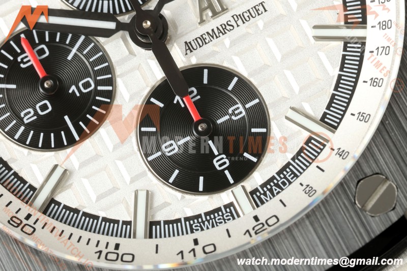 Audemars Piguet - AP ROO Chronograph 26400SO 44mm CER/SS/RU Wht/Blk JF A3126
