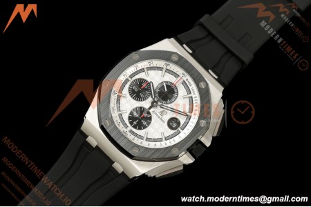 Audemars Piguet - AP ROO Chronograph 26400SO 44mm CER/SS/RU Wht/Blk JF A3126