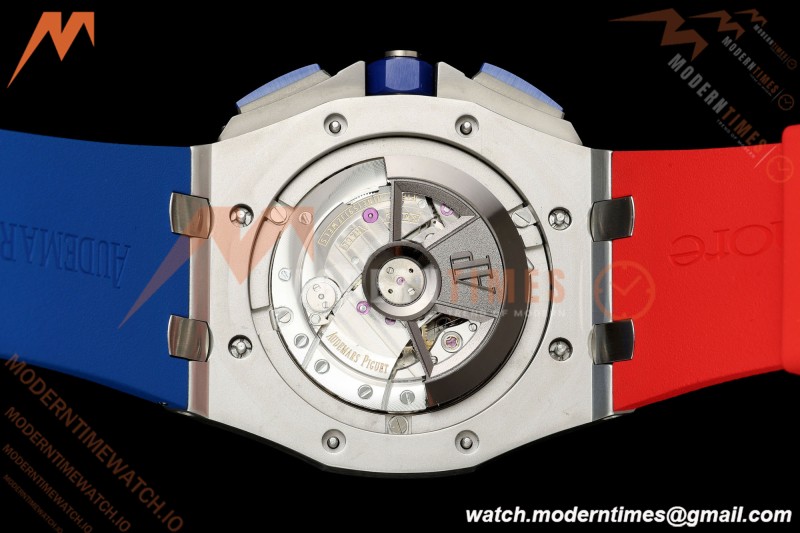 Audemars Piguet - AP ROO Chronograph 26400SO 44mm CER/SS Blue/Red RU Blu/Silver JF A3126