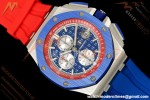 Audemars Piguet - AP ROO Chronograph 26400SO 44mm CER/SS Blue/Red RU Blu/Silver JF A3126