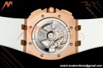 Audemars Piguet - AP ROO Chronograph 26408OR 44mm RG/RU White Dial JF A3126