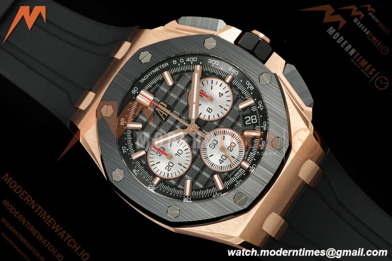 Audemars Piguet - Royal Oak Offshore 26420RO 43mm RG/CER/RU Black Dial DDF DD4401