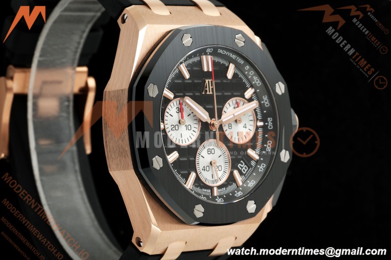 Audemars Piguet - Royal Oak Offshore 26420RO 43mm RG/CER/RU Black Dial DDF DD4401