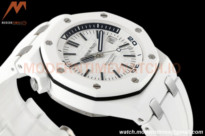 Audemars Piguet - Royal Oak Diver 15707CB White CER/RU White ZF A3120