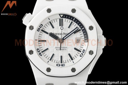 Audemars Piguet - Royal Oak Diver 15707CB White CER/RU White ZF A3120