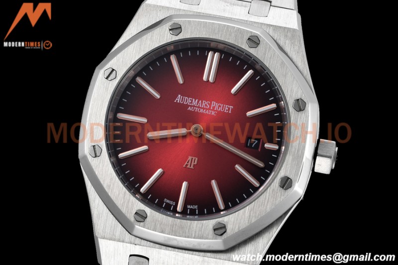 Audemars Piguet - Royal Oak 39mm 16202XT SS/SS Smoked Burgundy GDF MY8215
