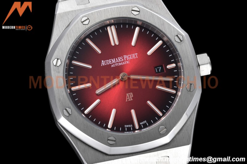 Audemars Piguet - Royal Oak 39mm 16202XT SS/SS Smoked Burgundy GDF MY8215