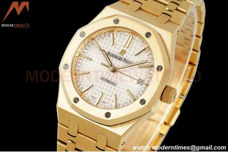 Audemars Piguet - Royal Oak 37mm 15450BA YG/YG Silver Stick IPF A3120