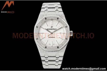 Audemars Piguet - Royal Oak 15410BC Frosted SS/SS White APSF A3120
