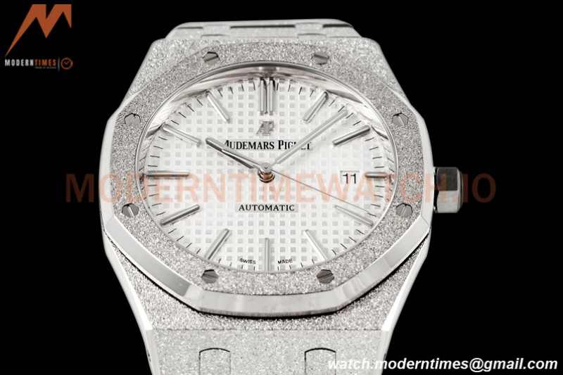Audemars Piguet - Royal Oak 15410BC Frosted SS/SS White APSF A3120