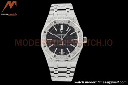 Audemars Piguet - Royal Oak 15410BC Frosted SS/SS Black APSF A3120