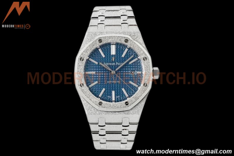 Audemars Piguet - Royal Oak 15410BC Frosted SS/SS Blue APSF A3120